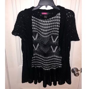 SALE! 🛑 SayWhat? Black Knit Cardigan